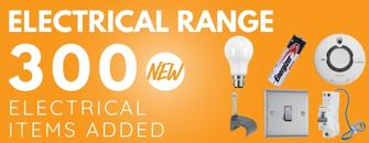 Over 300 new electrical items added!