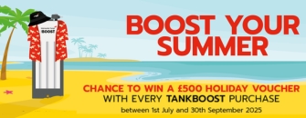 Chance  to win prizes including a £500 Holiday Voucher, Amazon Vouchers with Salamander TankBoost!