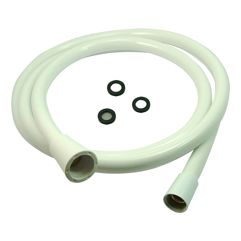 AKW 2.00m plastic shower hose white AKW 23185 National Shower Spares