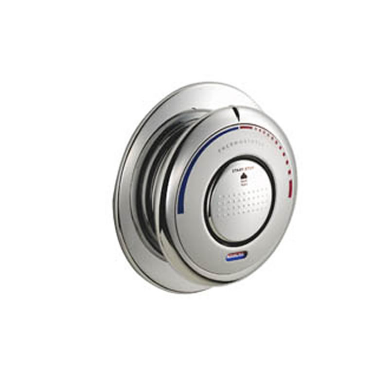 Aqualisa single control button (blue LED) chrome Aqualisa 223001