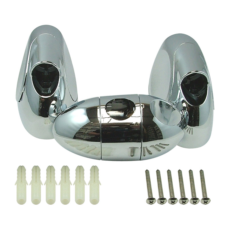 Galaxy 22mm shower head holder and rail ends chrome Galaxy SG08013