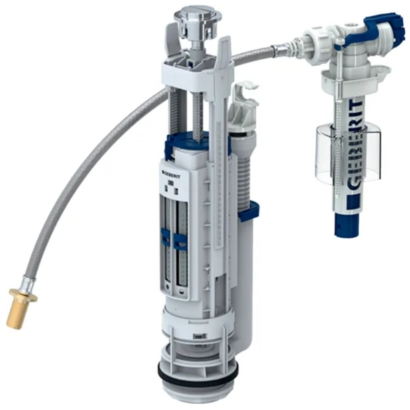 Geberit Type 290380 dual flush valve 3/8" brass inlet nipple