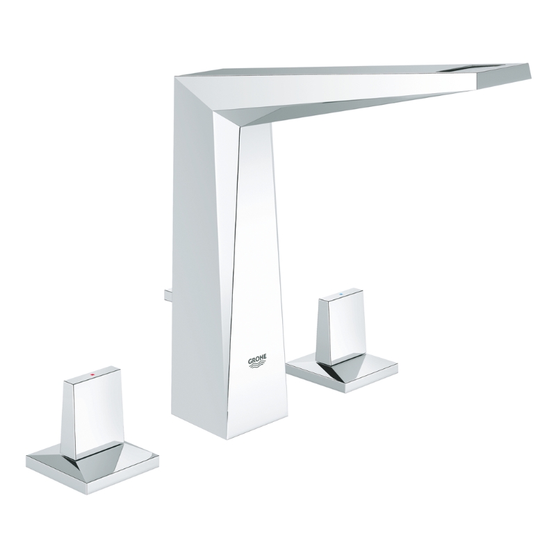 Grohe Allure Brilliant 221mm 3-hole basin mixer tap - chrome | Grohe ...