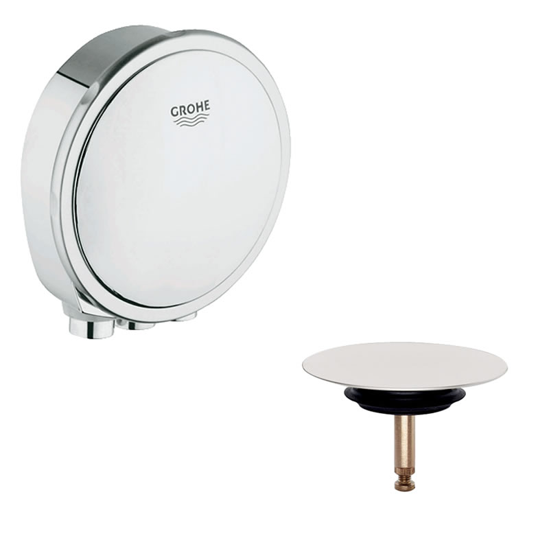Grohe Talentofill bath filler and overflow trim set chrome Grohe