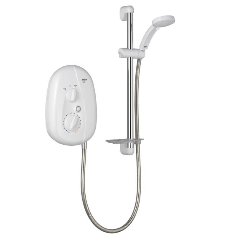 Mira Go Electric Shower 9.5kW white/chrome (1539.374) Mira 1539.374