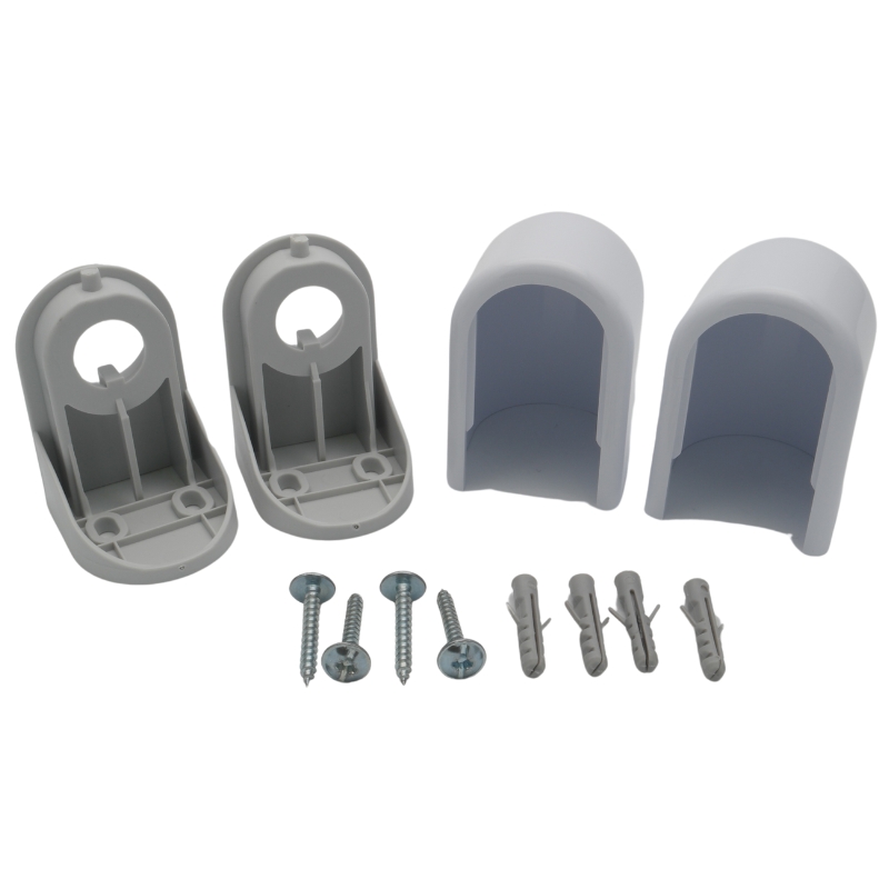 Mira L14B slide bar end brackets (pair) white Mira 1539.410