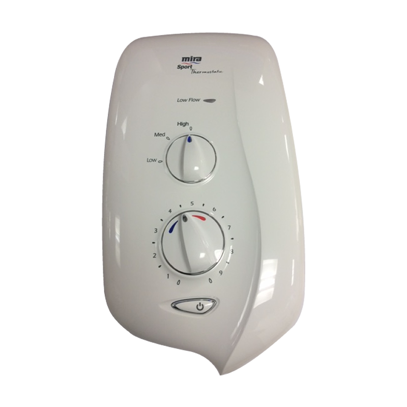 Mira Sport Thermostatic front cover assembly White Mira 1563.543