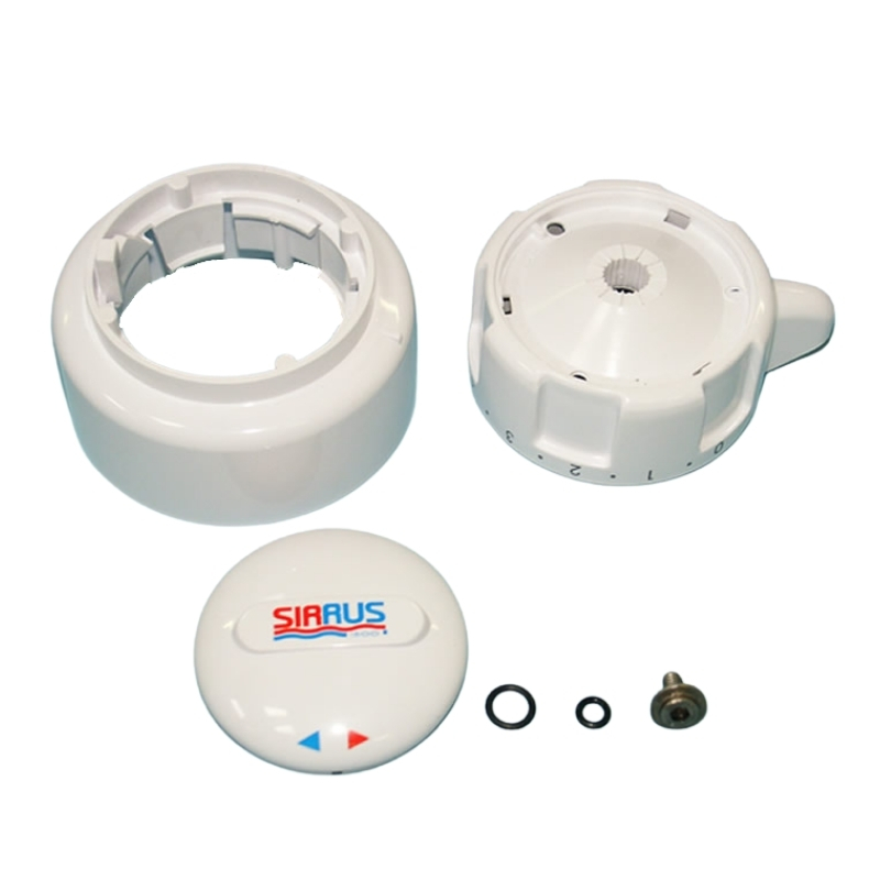 Sirrus TS1600 concealed control knob assembly White Sirrus SK1600