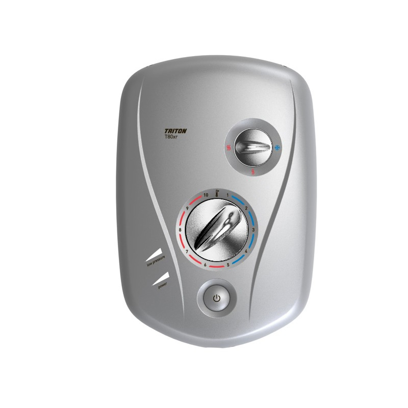 Triton T80xr front cover assembly Satin/chrome Triton P12120602