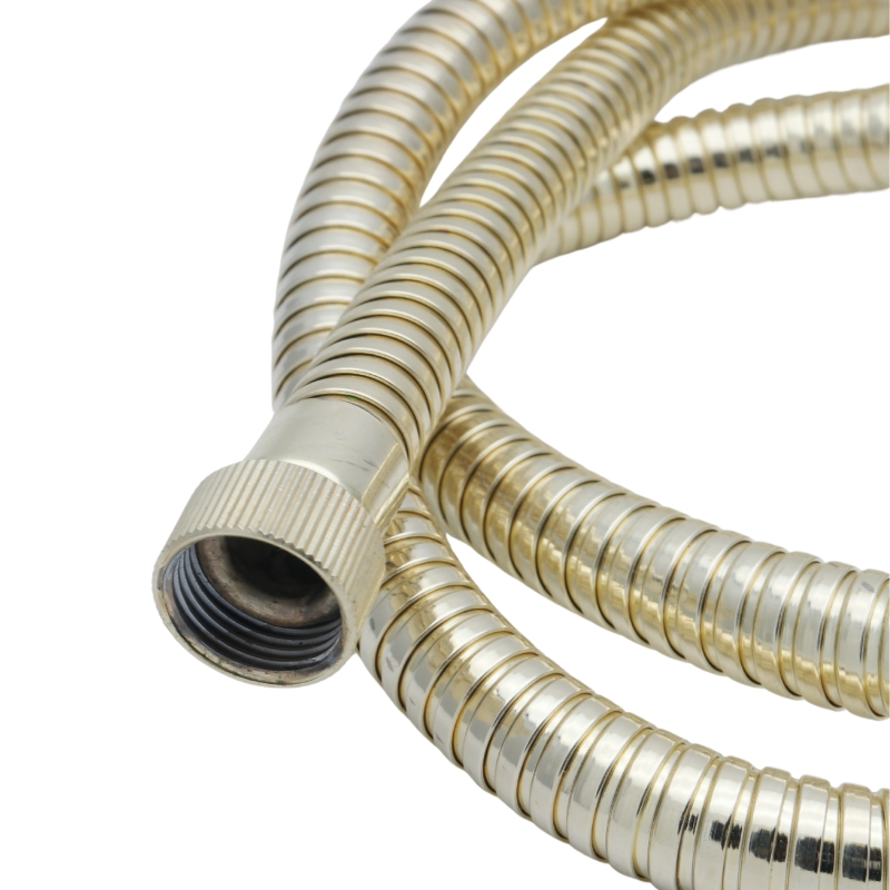 Aqualisa 1.50m metal shower hose gold Aqualisa 164517 National