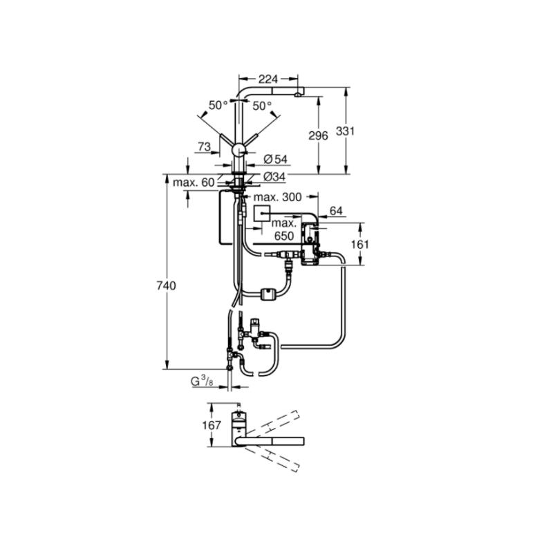 GROHE Minta Easy Touch 31360DC1