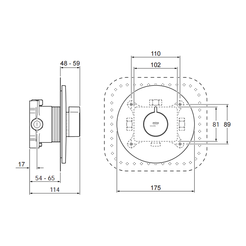 Mira Minilite BIR (2016on) Mixer Shower Chrome Mira 1.1869.004