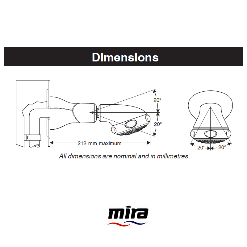 Mira Logic LF7 BIR fixed head Chrome Mira 1605.184 National