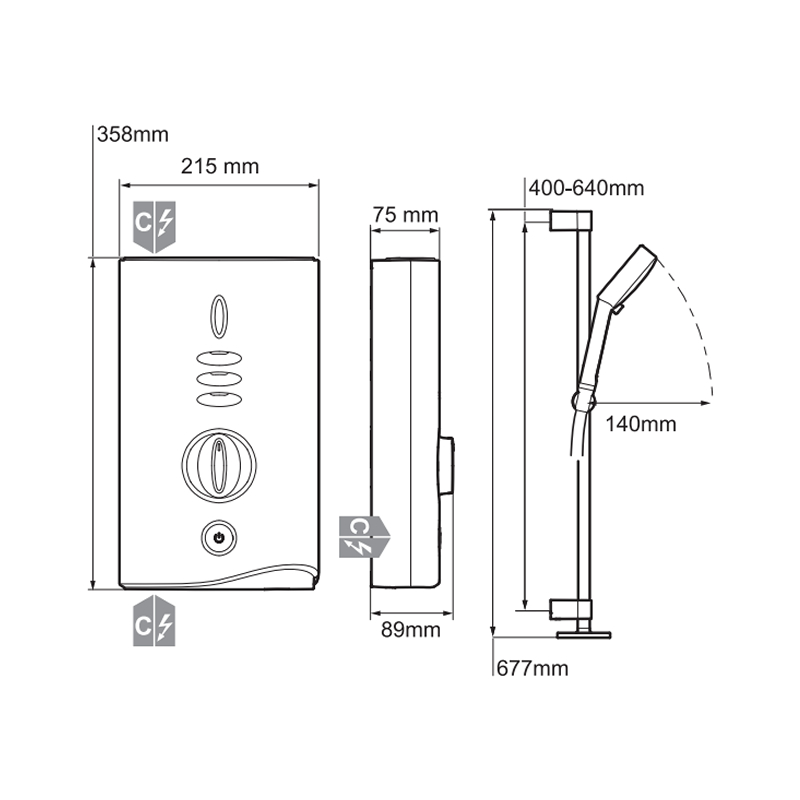 Mira Sport MAX with Airboost Electric Shower 10.8kW White/Chrome