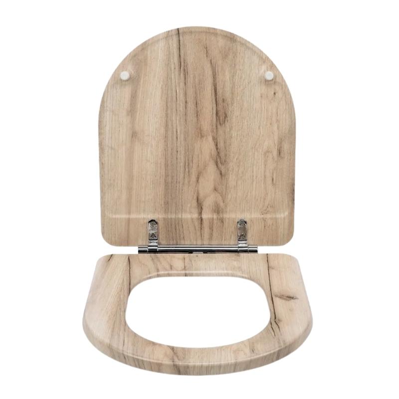 Croydex Varese Flexi Fix Wood Toilet Seat Grey Oak Effect Croydex WL610131H National Shower Spares