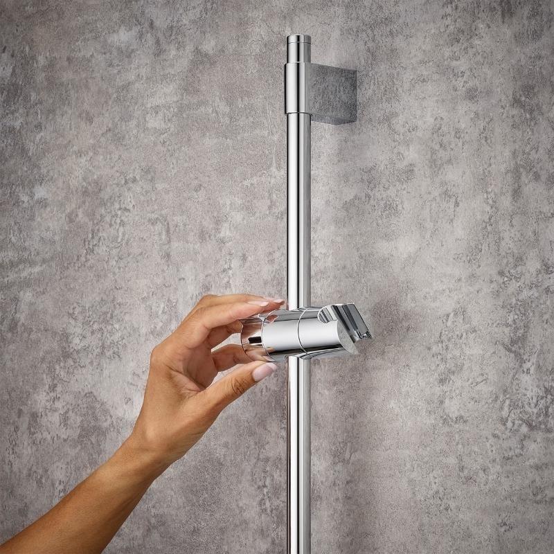 Mira Beat Slide Bar Kit/Shower Rail Set Chrome Mira 2.1703.018