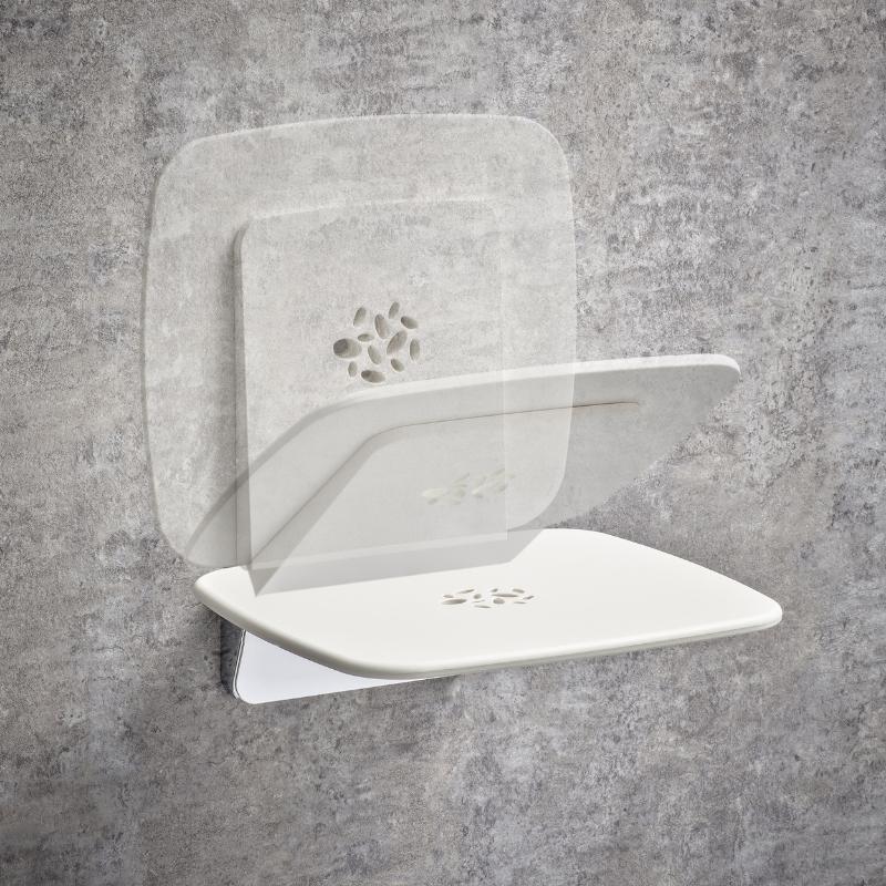 Mira premium shower seat white/chrome Mira 2.1731.001 National