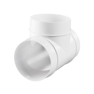 Airflow 100mm Round T Piece Connector - White (9041461R) - main image 1