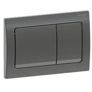 Geberit Alpha01 Dual Flush Plate - Square - Black Chrome (115.055.QC.1) - main image 1