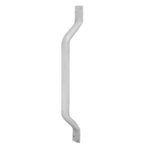 AKW Flat Ended Stainless Steel White Grab Rail - 305mm (01200WH/2) - main image 1