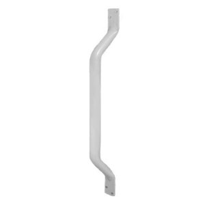 AKW Flat Ended Stainless Steel White Grab Rail - 445mm (01210WH/2) - main image 1