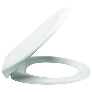 AKW Standard Height Low Level Pan Toilet Seat - White (23173) - main image 1