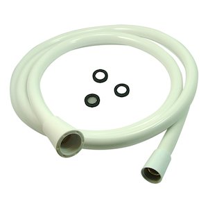 AKW 2.00m plastic shower hose - white (23185) - main image 1