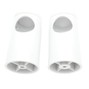 Aqualisa 25mm Adjustable Rail Ends - Pair - White (910523) - main image 1