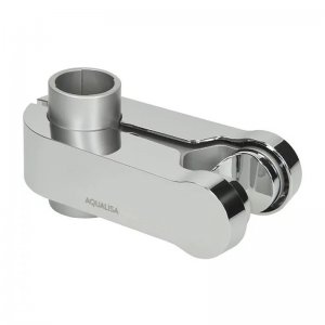 Aqualisa 25mm pinch grip shower head holder - chrome/satin (910269) - main image 1