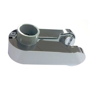 Aqualisa 25mm pinch grip shower head holder - grey/chrome (910314) - main image 1