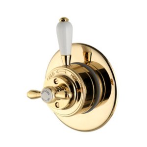 Aqualisa Aquatique Concealed Thermostatic Shower Mixer Valve - Gold (500.00.04) - main image 1