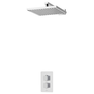 Aqualisa Dream Square Thermostatic Mixer Shower with Wall Fixed Head - Chrome (DRMDCV1.FW.SQR) - main image 1