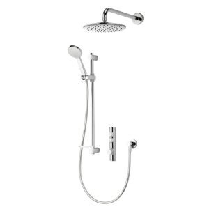 Aqualisa iSystem concealed digital shower with adj and wall fixed shower heads - gravity pumped (ISD.A2.BV.DVFW.21) - main image 1