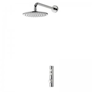 Aqualisa iSystem concealed digital shower with wall fixed shower head - gravity pumped (ISD.A2.BFW.21) - main image 1