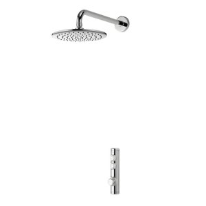 Aqualisa iSystem concealed digital shower with wall fixed shower head - HP/Combi (ISD.A1.BFW.21) - main image 1