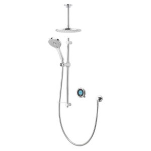 Aqualisa Optic Q Digital Smart Shower Concealed Dual with Ceiling Head - Gravity Pumped (OPQ.A2.BV.DVFC.20) - main image 1