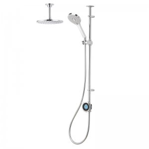 Aqualisa Optic Q Digital Smart Shower Exposed Dual with Ceiling Head - High Pressure/Combi (OPQ.A1.EV.DVFC.20) - main image 1