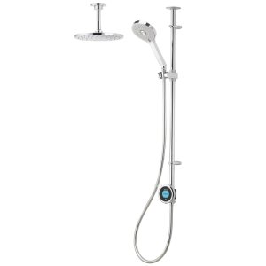 Aqualisa Optic Q Smart Shower Exposed with Adj and Ceiling Fixed Head - Gravity Pumped (OPQ.A2.EV.DVFC.23) - main image 1
