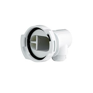Aqualisa outlet elbow assembly - white (241310) - main image 1