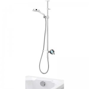 Aqualisa Q Smart digitial shower Dual LP Ceiling/bath (QTE.02.BT.GP) - main image 1