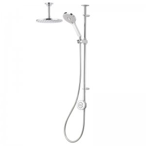 Aqualisa Unity Q Digital Smart Shower Exposed Dual with Ceiling Head - High Pressure/Combi (UTQ.A1.EV.DVFC.20) - main image 1