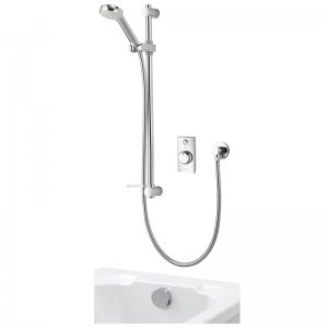 Aqualisa Visage Q Digital Smart Shower Concealed Adjustable with Bath - Gravity Pumped (VSQ.A2.BV.DVBTX.20) - main image 1