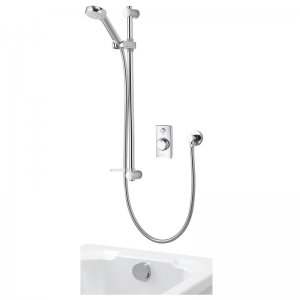 Aqualisa Visage Q Digital Smart Shower Concealed Adjustable with Bath - High Pressure/Combi (VSQ.A1.BV.DVBTX.20) - main image 1