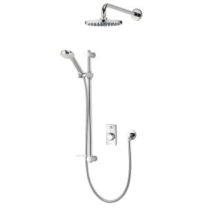 Aqualisa Visage Q Smart Shower Concealed with Adj and Wall Fixed Head - Gravity Pumped (VSQ.A2.BV.DVFW.23) - main image 1