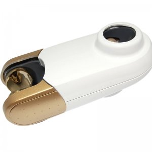 Aqualisa 25mm shower head holder - white/gold (215034) - main image 1