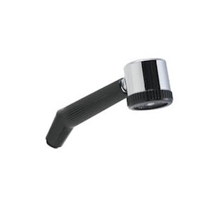 Aqualisa classic flexible handset - black/chrome (025201) - main image 1