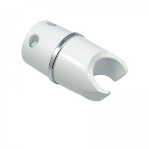 Aqualisa Classic shower head holder - white/chrome (025404) - main image 1