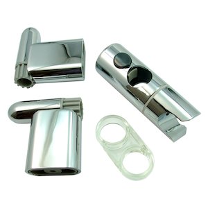 Aqualisa Hydramax slimline kit (rail ends/clamp bracket) - chrome (296003) - main image 1