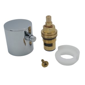 Aqualisa Midas flow cartridge assembly and control knob - high pressure (HP) - chrome (910214) - main image 1