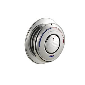 Aqualisa single control button (blue LED) - chrome (223001) - main image 1